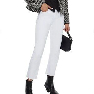Iro Paris Doune Cropped White Jeans (size 25)